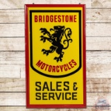 Bridgestone Motorcycles Sales & Service SST Sign w/ Logo