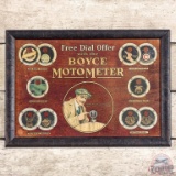 Early Boyce Motometer Framed SST Sign