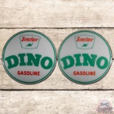NOS Pair of Sinclair Dino Gasoline 13.5
