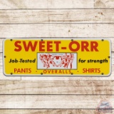 Sweet Orr Pants Overalls Shirts SS Porcelain Sign w/ Logo