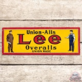 Lee Union-Alls Overalls Union Made Embossed SST Sign
