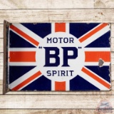 BP Motor Spirit Union Jack DS Porcelain Flange Sign