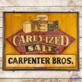 Carey-Ized Salt Hutchinson Kansas Wood Framed SST Sign w/ Logo