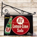 B-1 Lemon-Lime Soda DST Sign w/ Bracket