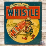 Thirsty? Just Whistle SST Sign w/ Elf & Bottle