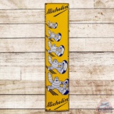 Michelin Tires Vertical SS Porcelain Sign w/ Multi Bibendum