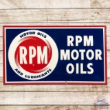RPM Motor Oils and Lubricants Embossed SST Sign w/ Logo