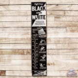 Black and White Tobacco Products SS Porcelain Thermometer Sign