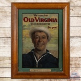We Smoke Old Virginia Cheroots Do You? Framed Cardboard Sign
