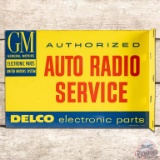 GM General Motors Authorized Radio Service Delco DST Flange Sign