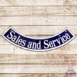 Sales and Service DS Porcelain Sign