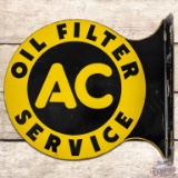 1947 AC Oil Filter Service DST Flange Sign