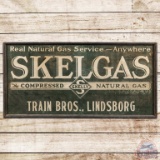 Skelly Skelgas SST Smaltz Sign w/ Wooden Frame
