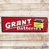 1963 Grant Batteries Embossed SST Sign