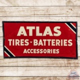 Atlas Tires Batteries Accessories Embossed SST Sign