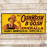 OshKosh B'Gosh Overalls Cardboard Sign w/ Uncle Sam