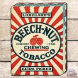 Beech-Nut Chewing Tobacco Die Cut SST Sign