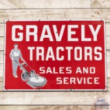 Gravely Tractors Sales and Service DS Porcelain Sign