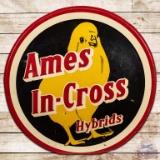 Ames In-Cross Hybrids SST Bubble Sign w/ Chick Graphic
