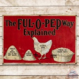 Early Ful-O-Pep Way Explained SST Sign w/ Hen & Eggs