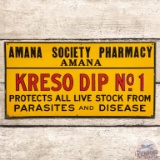 Kreso Dip Protects Livestock from Parasites and Disease SST Sign