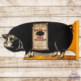 Park & Pollard Hog Ration Die Cut DST Flange Sign