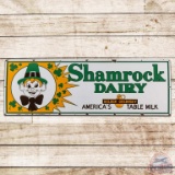 Shamrock Dairy SS Porcelain Sign w/ Graphics