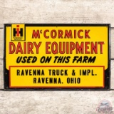 IH McCormick Dairy Equipment Embossed SST Sign Ravenna Ohio