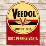 Veedol 100% Pennsylvania Motor Oil DST Tombstone Sign