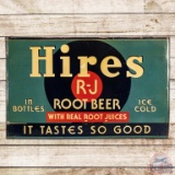 Hires Root Beer In Bottles Ice Cold Embossed SST Sign