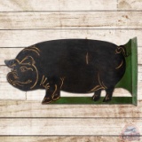 Unique Die Cut DST Flange Sign w/ Pig