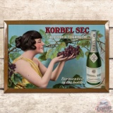 Korbel Sec California Champagne SST Over Cardboard Sign w/ Graphics