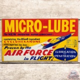 Micro-Lube Lubrication by Penetration SST Sign w/ Air Force Jet