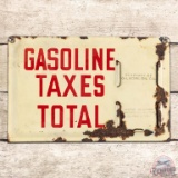 Gilmore SS Porcelain Gas Pump Pricer Sign