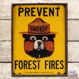 Prevent Forest Fires PA Department of Forest & Waters Fiberglass Sign w/ Smokey the Bear