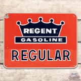 Regent Regular Gasoline SST Gas Pump Plate Sign
