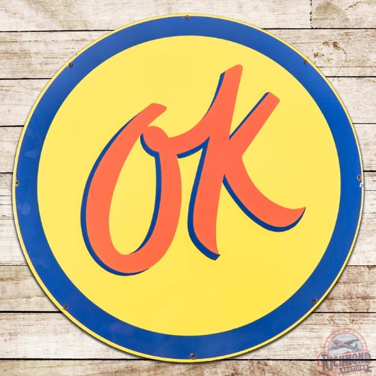 Chevrolet OK 36" SS Porcelain Sign