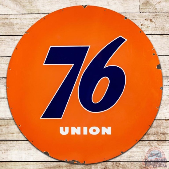 Union 76 Gasoline 5' DS Porcelain ID Sign