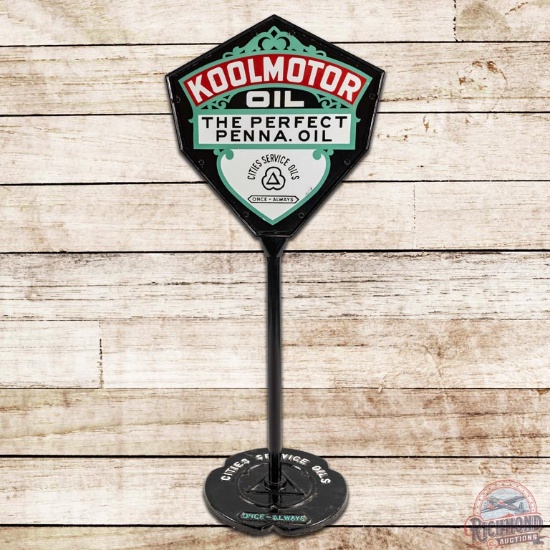 Cities Service Koolmotor DS Porcelain "Kite" DS Porcelain Curb Sign