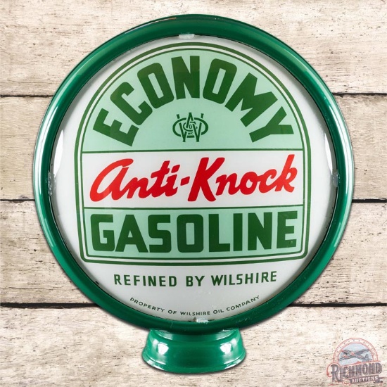 Wilshire Economy Anti-Knock Gasoline 15" Gas Pump Globe Lens Single