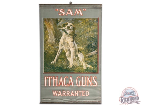 1906 Ithaca Guns Warranted "SAM" Paper Poster Sign