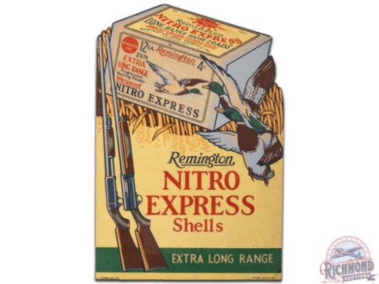 Remington Nitro Express 12 Gauge Shells Die Cut Cardboard Sign