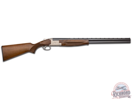 Engraved 1978 Belgian Browning FN Superposed Model 26 Over/Under 12 Gauge Shotgun by R. Baptiste