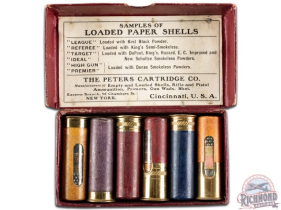 The Peters Cartridge Co. Samples Of Loaded Paper Shells Display