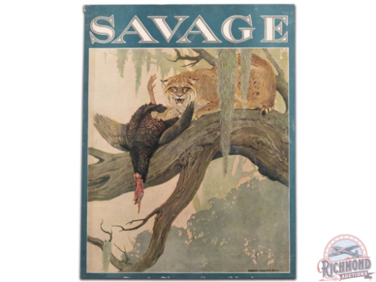 1921 Savage "For The Hunters Every Need" Calendar Top