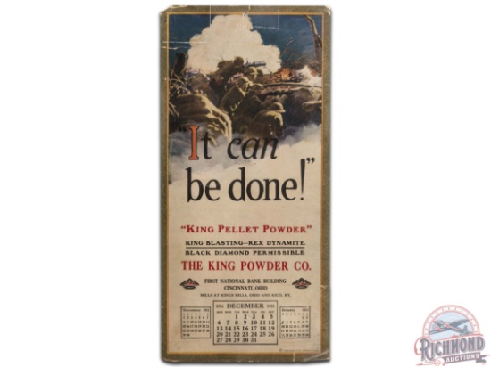 The King Powder Co. 1931-1932 Cardstock Calendar