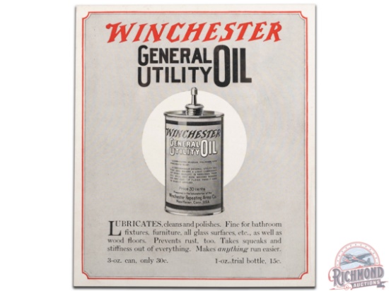 Winchester General Utility Oil Cardboard Sign