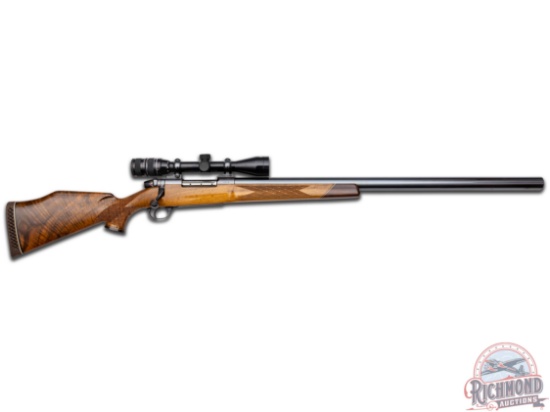 Rare German 1970 Weatherby Custom Mark V .378 WBY Magnum Bolt Action Rifle with Extreme Bull Barrel
