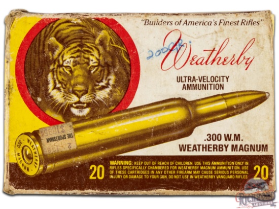 20 Rounds Weatherby .300 WBY Magnum 200 Grain Ammo & 20 Brass Casings