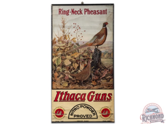 1913 Ithaca Guns "Ring-Neck Pheasant" Paper Poster Sign